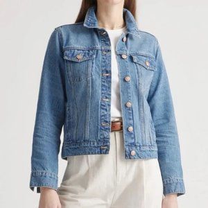 Quince Denim Trucker Jean Jacket Small NWT